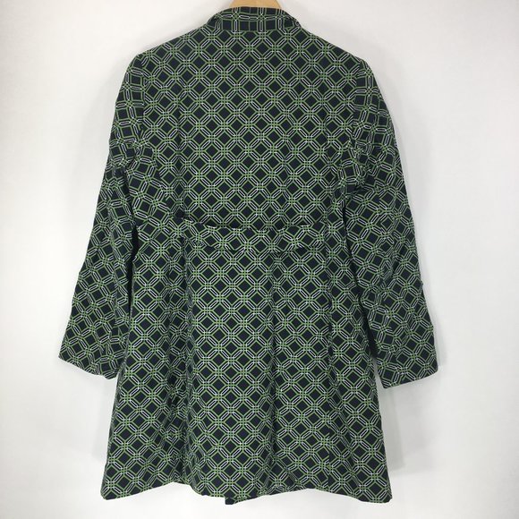 Banana Republic L Coat Double Breasted Blue Green - Picture 8 of 8